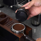 IKAPE 58MM Coffee Distributor, New Wooden Handle Design, Gravity Adaptive Espresso Distributor Fits All 58.35MM Espresso Portafilter, Compatible with 58.35MM Rancilio Bottomless Portafilter