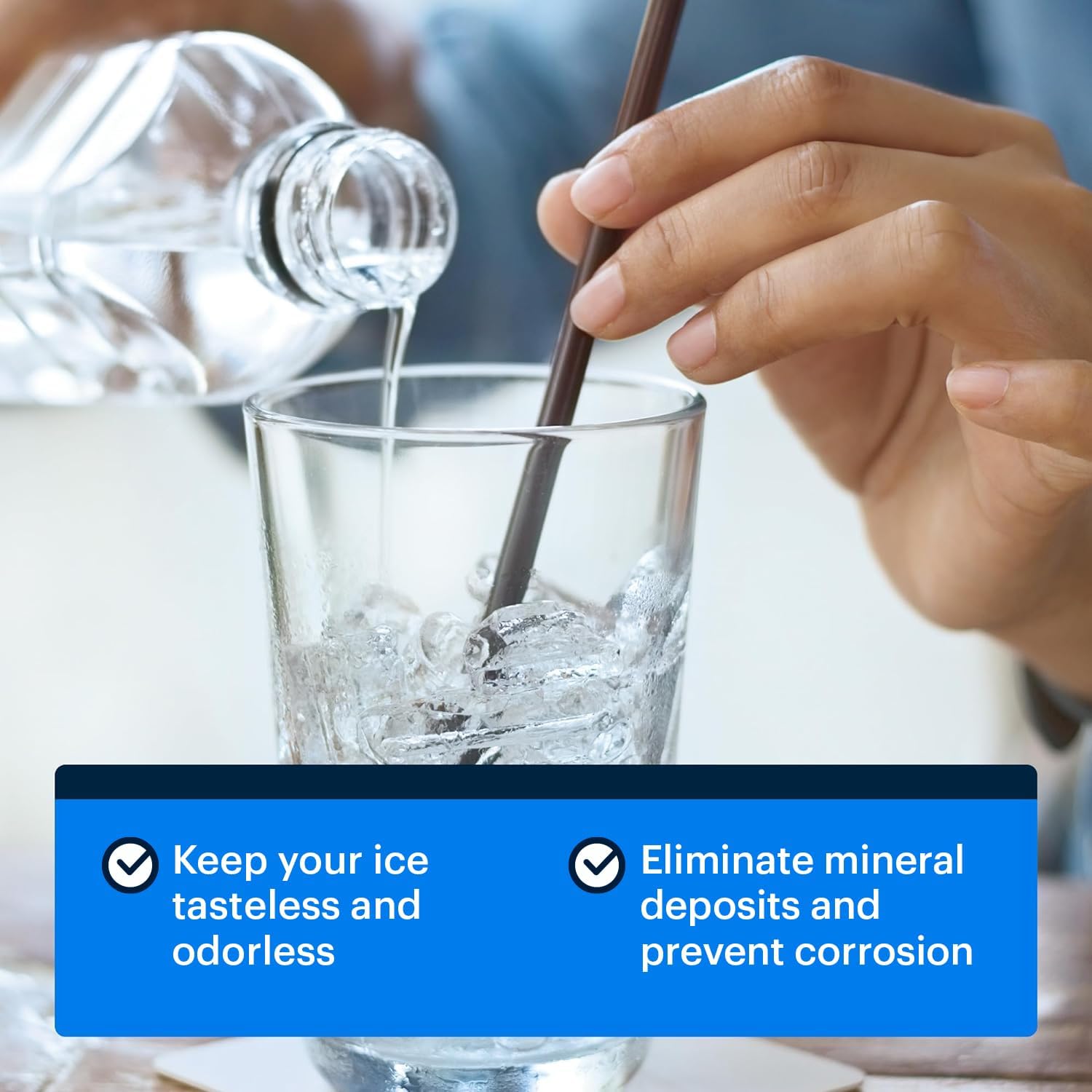 Essential Values 2-Pack Ice Machine Cleaner and Descaler 16 fl oz, Nickel Safe Descaler - Ice Maker Cleaner Compatible with All Major Brands (Scotsman, KitchenAid) - Manufactured in USA