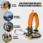 Insulated Water Bottle 24oz, Triple Wall Vacuum Stainless Steel (Cold for 48 Hrs, Hot for 24Hrs), Leak Proof & Non-BPA, 24oz Hydro Water Flask with Paracord Handle & Straw Spout Lids