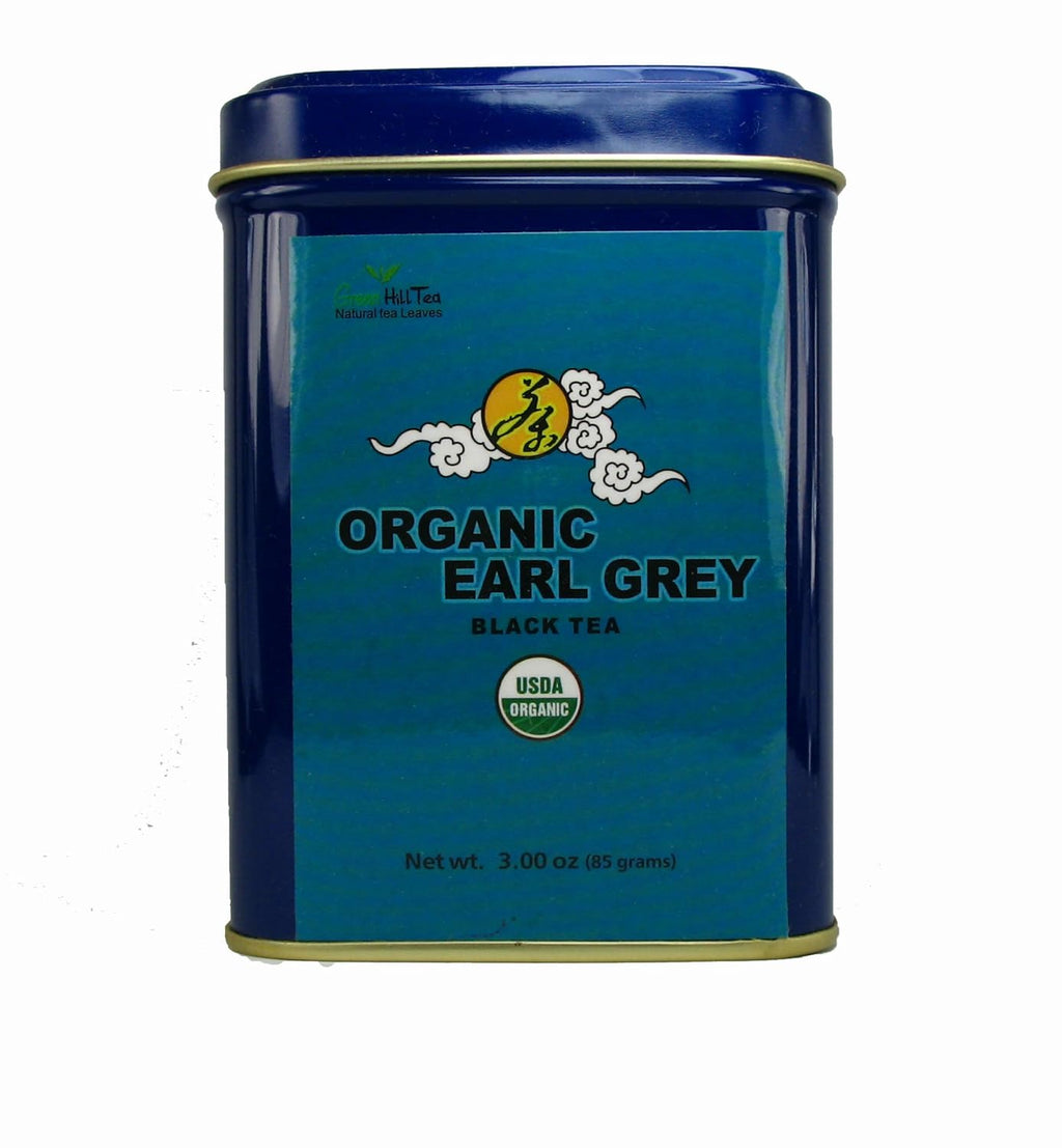 tea (Organic Earl Grey Black Tea 3 OZ in Tea Tin)