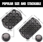 12+24 Muffin Pan Set (2 Pack) - Nonstick Cupcake Tins Dark Gray | Heavy Duty Carbon Steel, Rustproof, Oven Safe Baking Gift