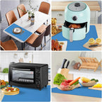 Silicone Mat Heat Resistant Mats for Countertop, Large Silicone Mats for Crafts Kitchen Counter Workbench Table protector, Size 36x24 inches Thick 2mm,Rolled Package,Light Blue