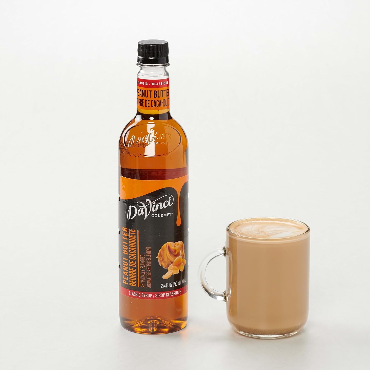 DaVinci Gourmet Classic Peanut Butter Syrup, 25.4 Fluid Ounces (Pack of 1)