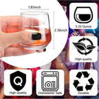 Zopeal 48 Pack Shot Glasses 3.25 oz Tequila Whiskey Tasting Glass Cups Small Liquor and Spirit Bar Shooter for Drinking Tasting Espresso Beer Juice