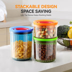 THKAILAR 6-Pack Airtight Food Storage Containers, Coffee-Tinted UV Blocking (10oz/17oz/24oz) for Kitchen Pantry Organization, Leakproof BPA-Free Snap-Lock Lids for Dry Food,Flour,Nuts,Grains,Coffee