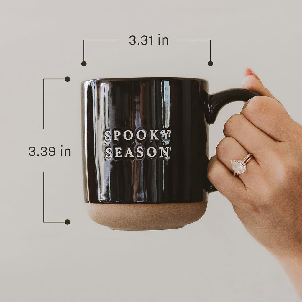 Sweet Water Decor Halloween Coffee Mug - Spooky Coffee Mug for Halloween - Durable Stoneware Mug for Tea & Cocoa - Perfect Fall Mugs for Morning Brew & Cozy Nights - Spooky Season Design Mug 14oz