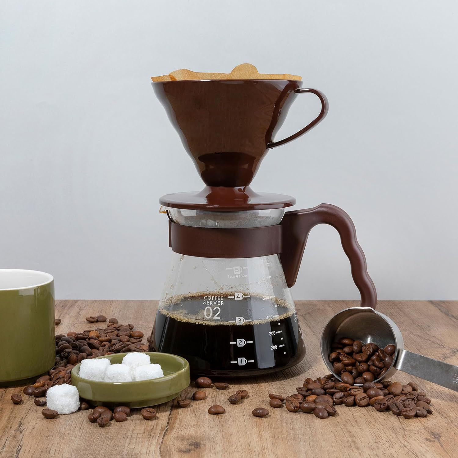 HARFINGTON Coffee Scoop Spoon 2tbsp (6tsp, 30ml) 304 Stainless Steel Long Handle Teaspoon/Tablespoon Measuring Spoons Scoops for Tea Sugar Kitchen, Rose Gold