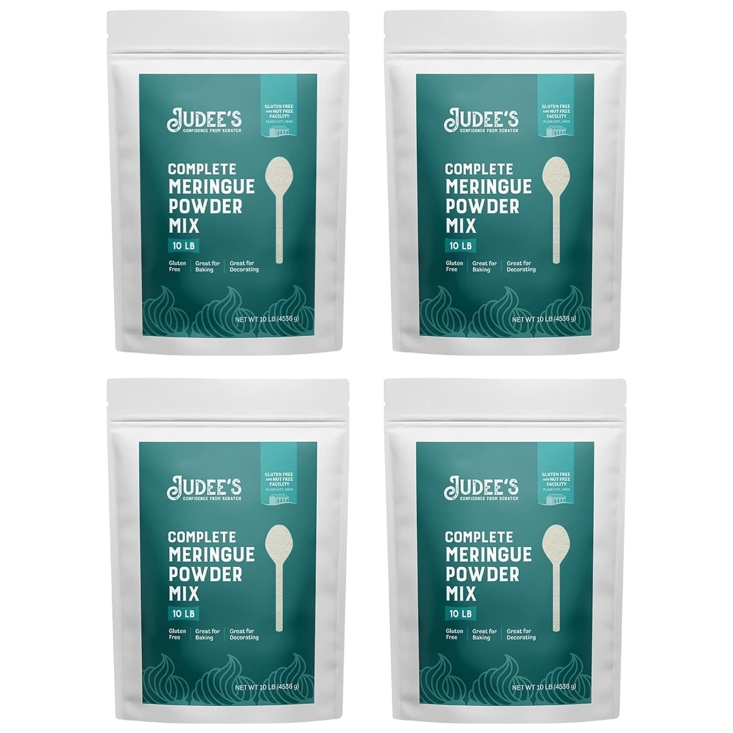 Judee's Gluten Free Meringue Powder Mix 40lb - No Preservatives, Non-GMO Gluten-Free & Nut-Free - Made in USA - Make Meringue Cookies, Pies, Frosting, and Royal Icing