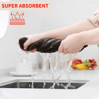 Kitinjoy 100% Cotton Waffle Weave Kitchen Towels, 12-Pack Super Soft and Absorbent Dish Towels for Drying Dishes, Kitchen Hand Towels, 13 in x 28 in, Dark Brown