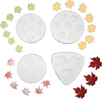 Lovely Small Items Silicone Fondant Molds Set For Cake Topper, Gumpaste, Candy & Chocolate, Polymer Clay and More (Maples)