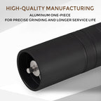 Manual Coffee Grinder with 60 Adjustable Speed Coarse, Portable Hand Coffee Bean Mill with Double Bearing Positioning, Manual Grinder for Travel Camping Office Espresso Pour Over