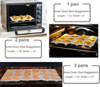 TeamFar Muffin Pan, 6 Cup Muffin Baking Tins Pans, Cupcake Pan Tray Set Stainless Steel for Baking Cakes Cornbread Tarts and More, Healthy & Non Toxic, Oven & Dishwasher Safe - Set of 3