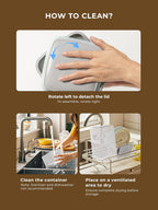 Cereal Containers Storage, 2 Pack Rice Holder, 4.22 Qt - 6 Lbs Food Storage Container Bin with Pop-up Lid for Rice Flour Sugar, Dry Food Holder for Kitchen Pantry Organization and Storage