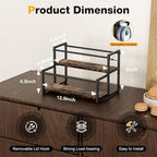 Water Bottle Organizer for Full Stanley and Others' Large Tumbler Organization, Pantry Kitchen Organizers and Storage for Cup Accessories, Water Bottle Holder Wine Rack - 2 Tier Hold 6