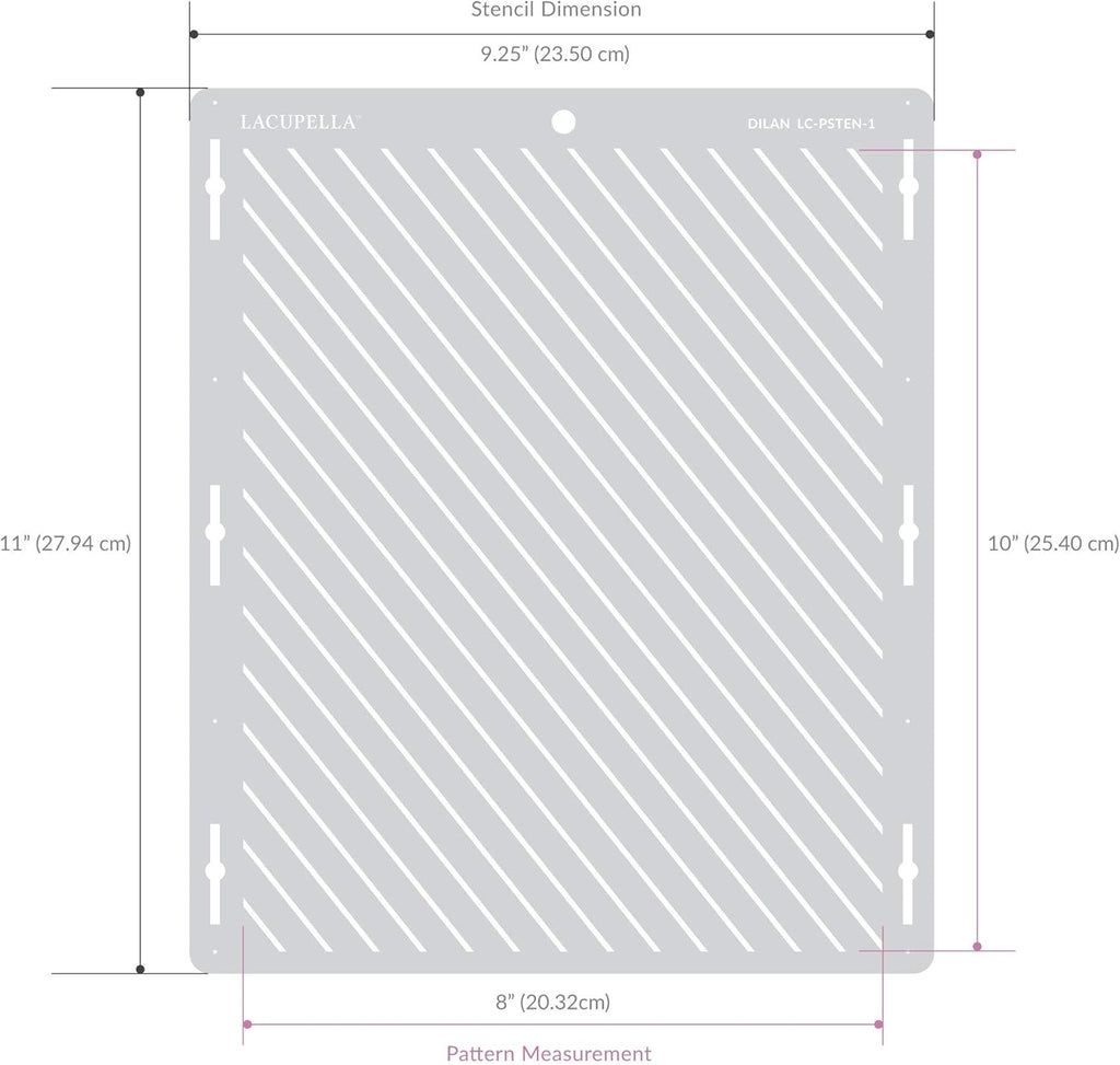 Cake Stencil - Seamless Delicate Pattern for Decorating Tall Double Barrel Cake to Use with Buttercream, Royal Icing, Ganache, Paint, Airbrush (MOZAI)