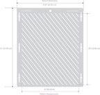 Cake Stencil - Seamless Delicate Pattern for Decorating Tall Double Barrel Cake to Use with Buttercream, Royal Icing, Ganache, Paint, Airbrush (Claris)