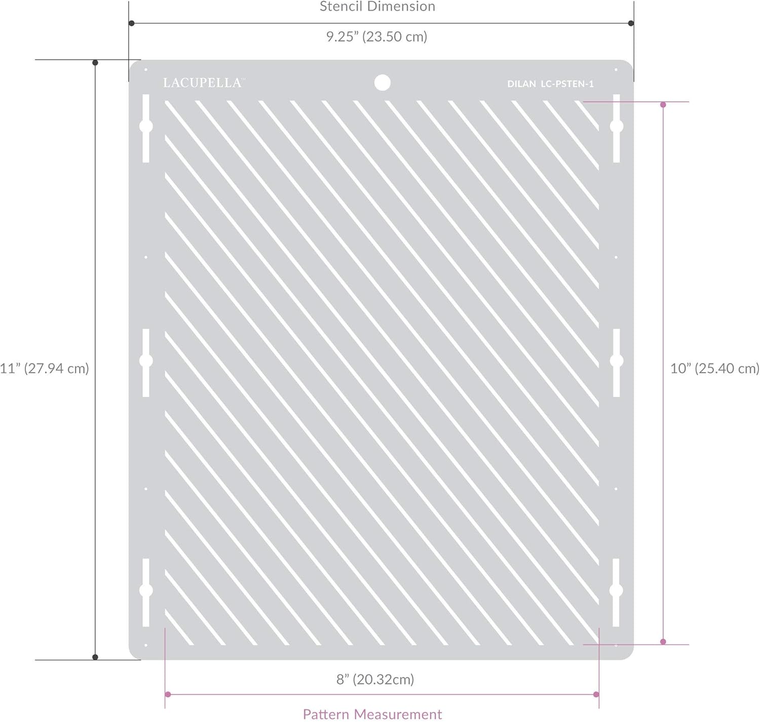 Cake Decorating Stencil for Tall Buttercream Cake, Royal Icing, Ganache, Paint, Airbrush (VEREN)