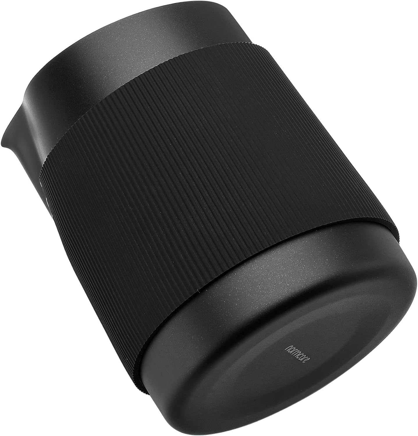 Normcore Handleless Milk Frothing Jug, Milk Pitcher 15.2 oz, Milk Frother Steamer Cup Stainless Steel Espresso Cup, Sharp Spout, Black, 450 ml