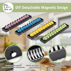 Rice rat Coffee Pod Holder Drawer Organizer Insert for Counter,Nespresso Pod Holder DIY Magnetic Connect Black Metal(4 Packs)