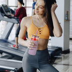 Tronco 20 oz Glass Tumbler with Straw and Lid- Glass Cup with Lid and Straw, Iced Coffee Cup Reusable, Smoothie Cups, Bamboo Lid and Protective Silicone Sleeve - BPA-Free