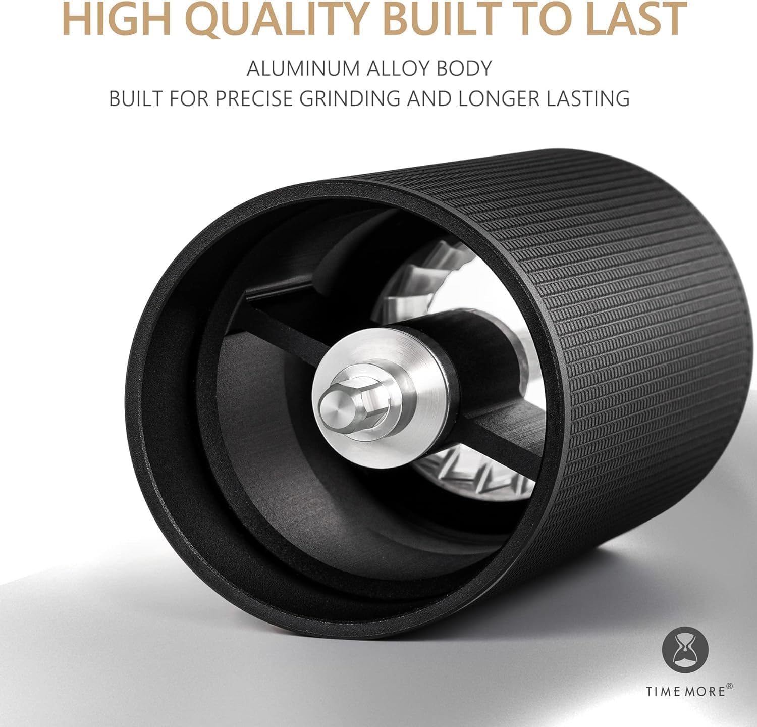 TIMEMORE Chestnut C3S Manual Coffee Grinder, Adjustable Conical Burr Grinder with Stainless Steel S2C Burr - Compatible with Espresso, Pour Over & French Press, Black