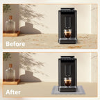 Scalloped Coffee Bar Mat for Countertop, Cute Dish Drying Mats for Kitchen Counter, Diatomite Absorbent Mat for Coffee Station, Kitchen Aesthetic Decor (12"x19", Grey)