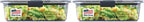 Rubbermaid Brilliance Food Storage Container, Large, 9.6 Cup, Clear 2024351 (Pack of 2)