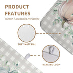 Thanksgiving Fall Dish Drying Mat Pumpkin Dish Drying Pad Autumn Large Dish Drying Matt Absorbent Dish Drainer Mat for Kitchen Counter Decor XL Coffee Maker Mat18x24 In