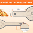 Silicone Bread Sling Dutch Oven，2 PCS Silicone Baking Mat Set，Non-Stick & Easy Clean Reusable Bread Mat With Extra Long Handles, Bread Baking Mat for Sourdough Transfer