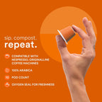 WOKEN COFFEE Compostable Nespresso Pods - Arabica Medium Roast Italian Espresso Coffee Capsules Compatible With Nespresso Coffee Machine (60 Pod Count, 6 Boxes)