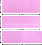 Embossing Lace Fondant Molds - Rose Flower Cake Lace Molds Set of 3