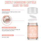 Cherrysea Edible Glitter for Drinks Cocktails Food Grade Edible Drink Shimmer Powder for DIY Champagne Beverages Wine 2 Colors Vegan Edible Luster Dust Set 4g/Bottle Gluten Free - Rosegold & Gold