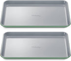 Caraway Non-Stick Ceramic Medium Baking Sheet - Naturally Slick Ceramic Coating - Non-Toxic, PTFE & PFOA Free - Perfect for Baking, Roasting, and More - Medium (15" x 10") - Sage