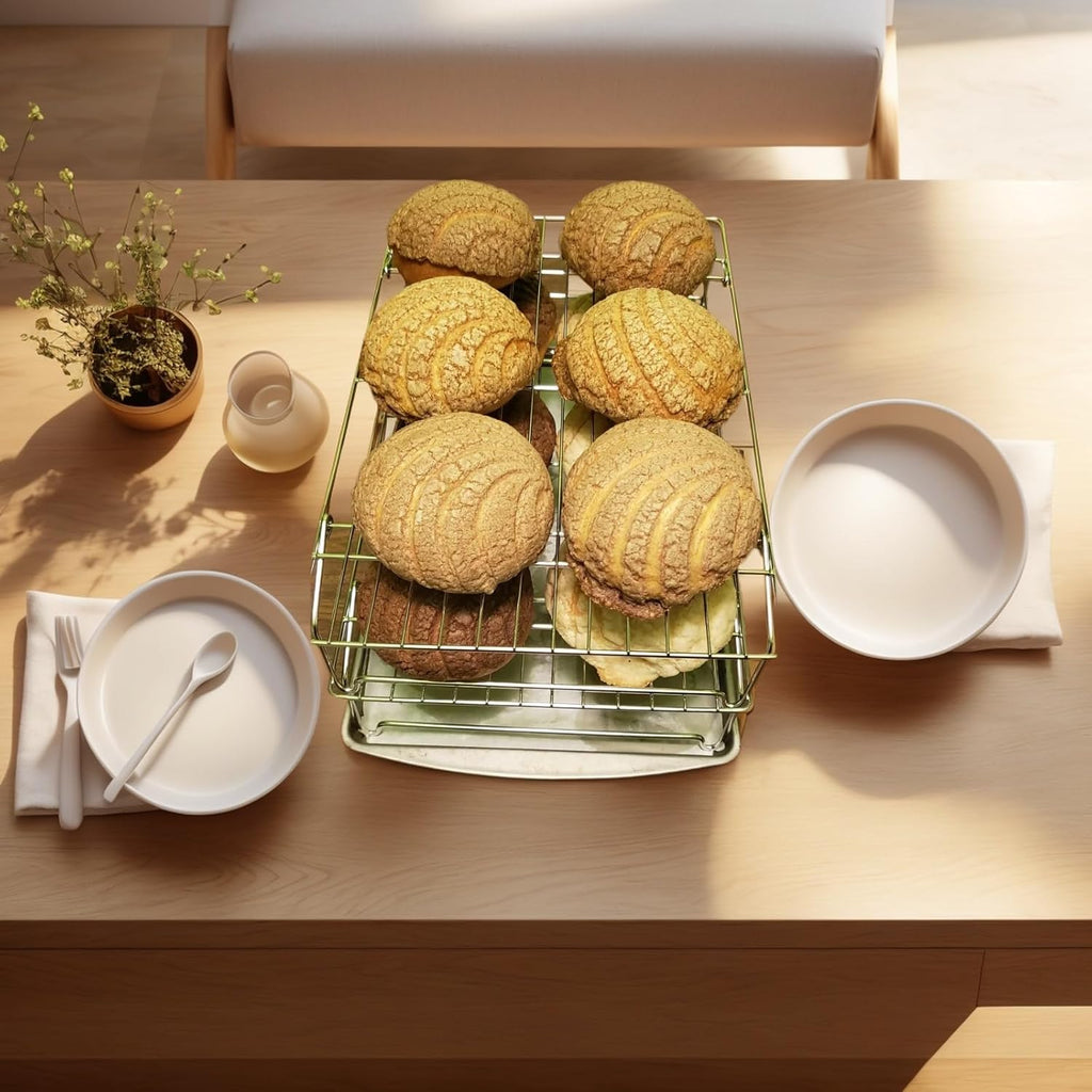 Concha Cutter Mexican Bread Mold - 4.1 Inch Stainless Steel, Two-Sided Concha Stamp for Pan Dulce, Premium Metal Bread Shape Cutter, Cortadora De Pan Mexicano