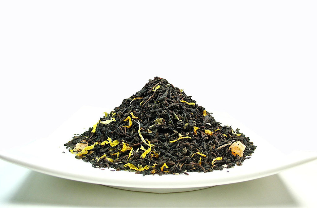 Peach Apricot Iced Tea, Ceylon Black Loose Leaf Tea blended with the essence of Apricot and Peach – 1 LB Bag