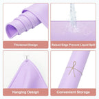 uxcell Silicone Pastry Mat, 27.5" x 19.7" Silicone Baking Mat with Measurements, Non-Stick Dough Rolling Mat for Making Pastry Cookies Bread Pizza Purple