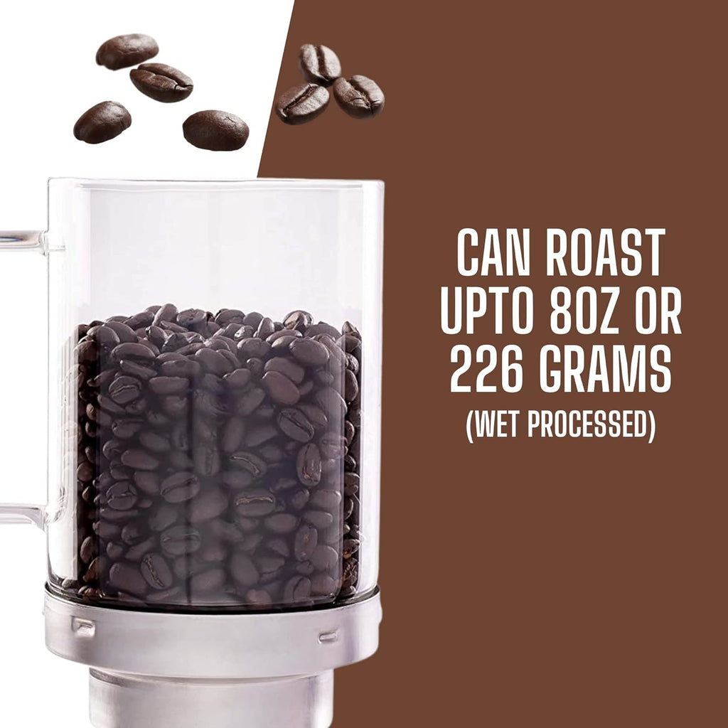SR800 Coffee Roaster – Roast Coffee at Home – Variable Heat and Fan Control – Digital Display – Roasts 6–8 oz (170–226g) Per Batch – Easy to Use – Fast Roast Time