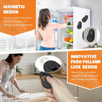 Extractable & Magnetic Bread Lame Dough Scoring Tool - Professional Sourdough Scoring Tool - Sourdough Bread Baking & Bread Scoring Tool - Scoring Patterns booklet & 5 Razor Blades (Black)