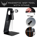 54mm Espresso Tools Kit Walnut Breville Accessories Includes Espresso Shaker, Spring Loaded Coffee Tamper, Leveling Tool, Bottomless Portafilter 54mm and Espresso Stirring Tool