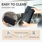 6 Pcs Bar Mats for Countertop 18 x 12 Inch Rubber Silicone Drying Coffee Non Slip Mat for Bartending Home Cocktail Bars Restaurants (Black)