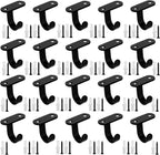 Ceiling Hooks, 20 Pcs Screw Mounted Ceiling Hooks for Hanging Plants, Under Cabinet Cup Hooks, Under-Shelf Towel/Robe Hook Clothes Hook Heavy Duty for Bathroom Kitchen Cabinet