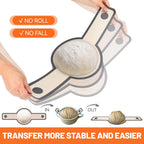 HOTEC Silicone Bread Sling for Dutch Oven - 2 Pack Non-Stick Baking Mat with Long Handle Easy to Transfer Sourdough Bread, Reusable Heat Resistant to 500°F/260°C Dutch Oven Liners Baking Supplies