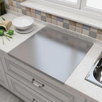 Stainless Steel Cutting Boards with Lip for Kitchen,Chopping Boards for Countertop,Large Metal Cutting Board over Sink Suitable for Meat, Fruits,Vegetables,Bread,Cake,Pasta,Noodle,Pizza(19.7"*15.7")