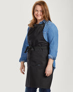 Caldo Crossback Kitchen Apron for Cooking (Black)