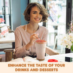 Fanale Lychee Popping Boba Pearls, Vegan, Non GMO, Gluten Free, Fat Free, Perfect for Bubble Tea, Smoothies, Ice Cream, Desserts, and Beverages.