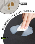 Black Plastic Table Cover Protector, 30" x 60" Waterproof Easy Flat PVC Desk Pad Mat, 1.5mm Thick Rectangle Vinyl Table Top Protector for Dining Room Table, Office, Dresser