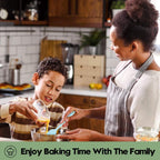 Heat Resistant Silicone Spatulas Set Food Grade Silicone Seamless One Piece Design BPA-Free,Non-Stick,Dishwasher Safe,Cooking and Mixing Set of 6PCS-Blue (Blue)