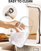 Cold Brew Coffee Maker, 70 oz (2100 ml) BPA Free Tritan Pitcher, Iced Coffee Maker and Tea Brewer, 100% Leak-Proof, Easy to Clean Reusable Mesh Filter, Black