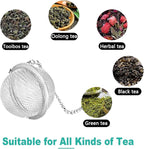 Tea Steeper for Loose Tea 2pcs NSTaygate Tea Infuser with Charm Handmade Cute Butterfly BFF Pendant, Tea Strainers for Loose Tea 304 Stainless Steel Tea Ball for Brew Tea