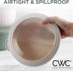 COOK WITH COLOR Prep Bowls with Lids- Wide and Deep Nesting Plastic Small Mixing Bowl Set with Lids, 12 Piece Set - Wide Bowls, Mint